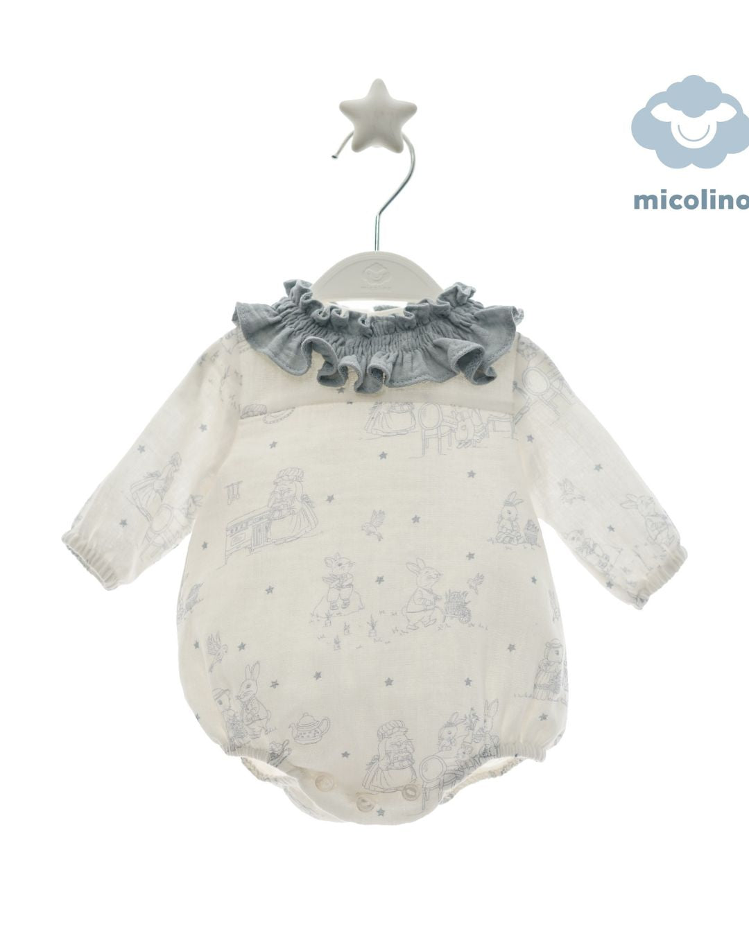 Pelele Bebe Celeste Familia Paola - Micolino 