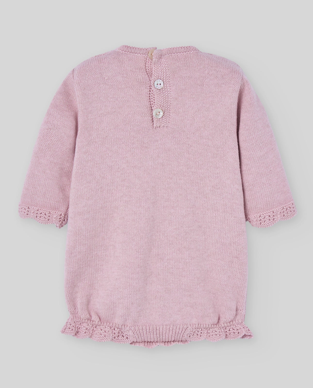 Pelele Bebe Puntilla Pascua Rosa Palo - Paz Rodriguez Referencia 005-123111