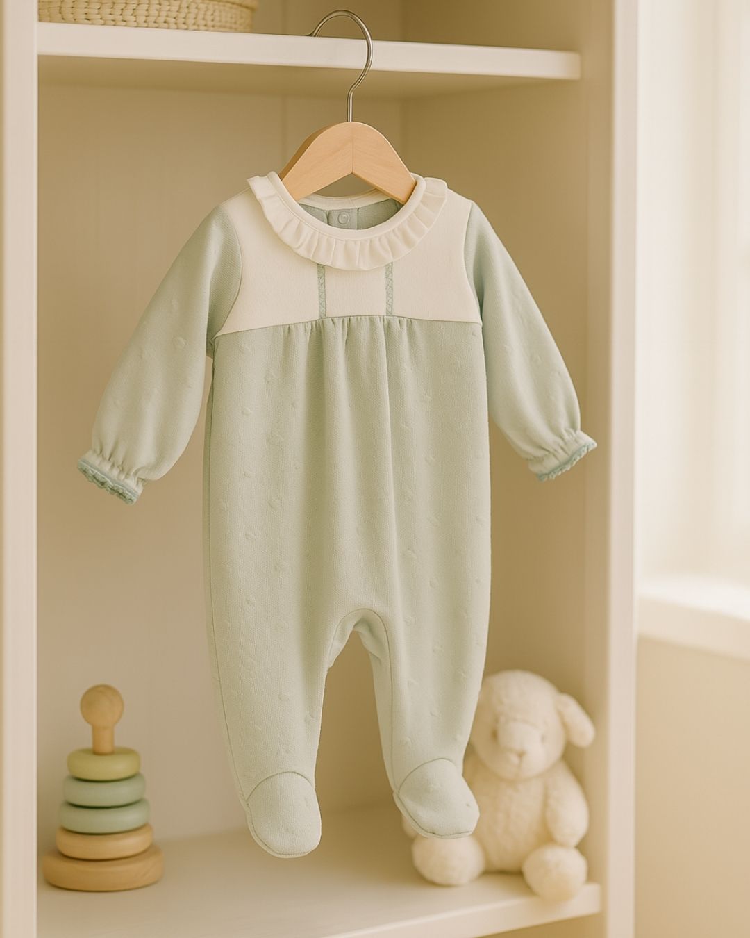 Pelele Bebe Recien Nacido Burán Mint - Calamaro