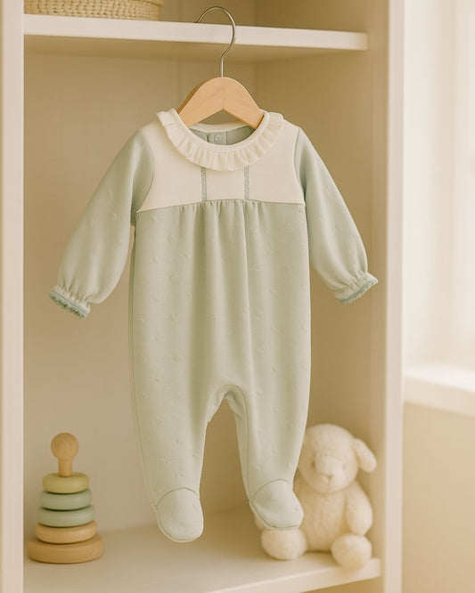 Pelele Bebe Recien Nacido Burán Mint - Calamaro