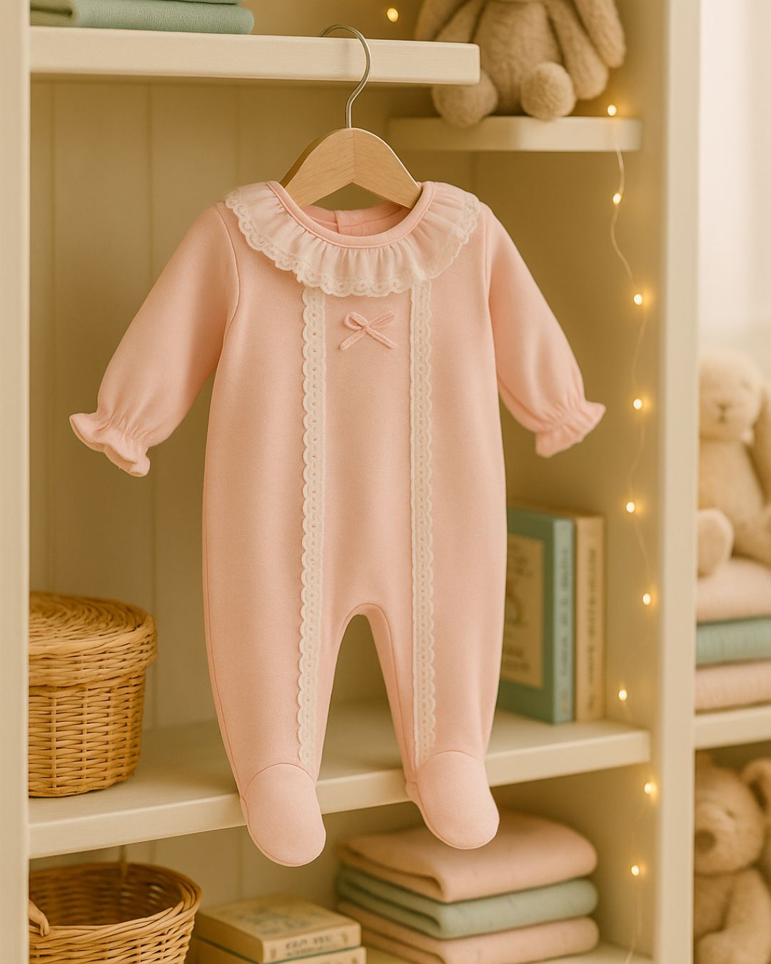 Pelele Bebe Recien Nacido Gregal Rosa - Calamaro