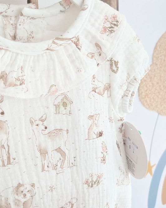 Pelele Body Bebe Animales Arena