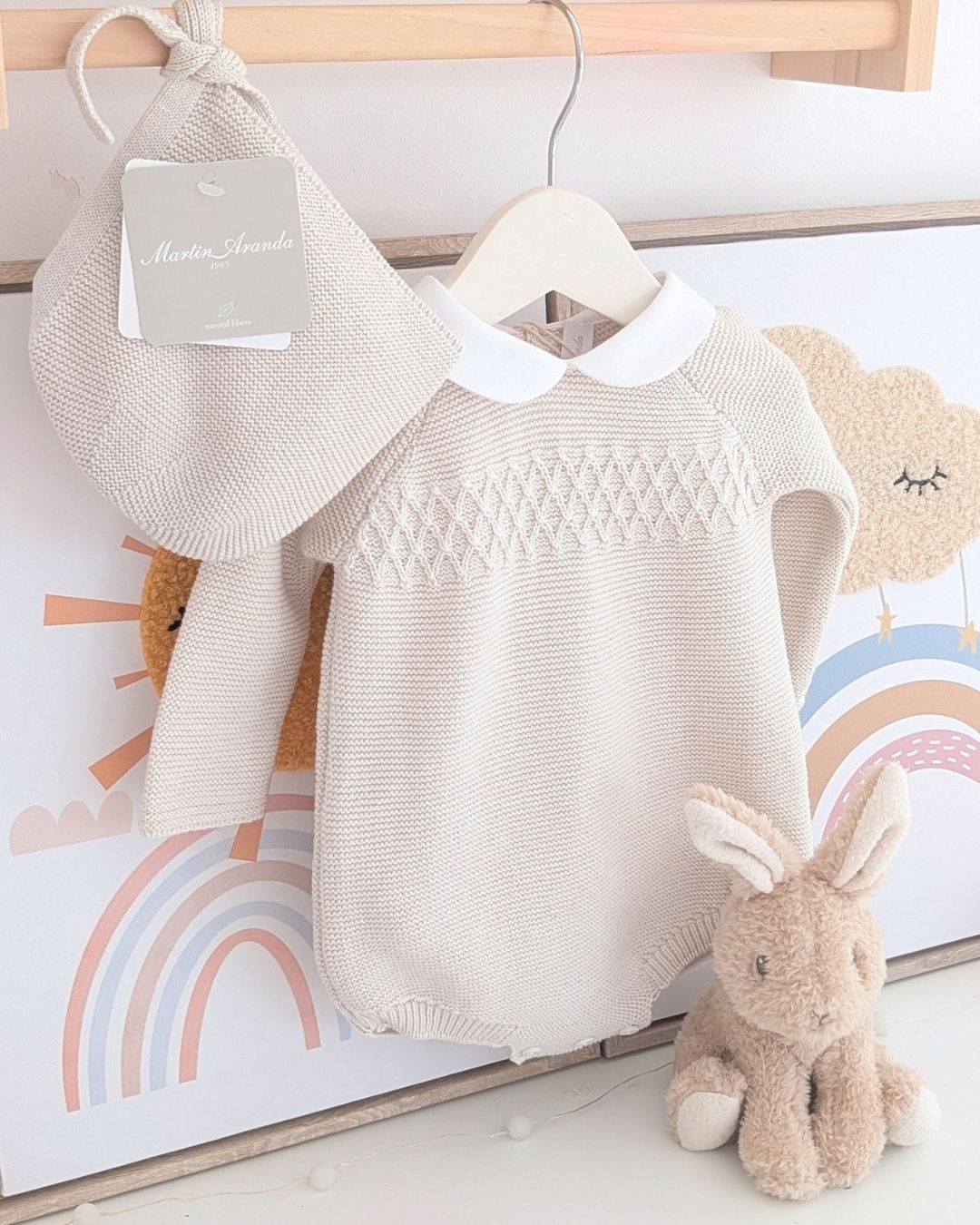 Pelele Con Capota Boal Beige - Martín Aranda