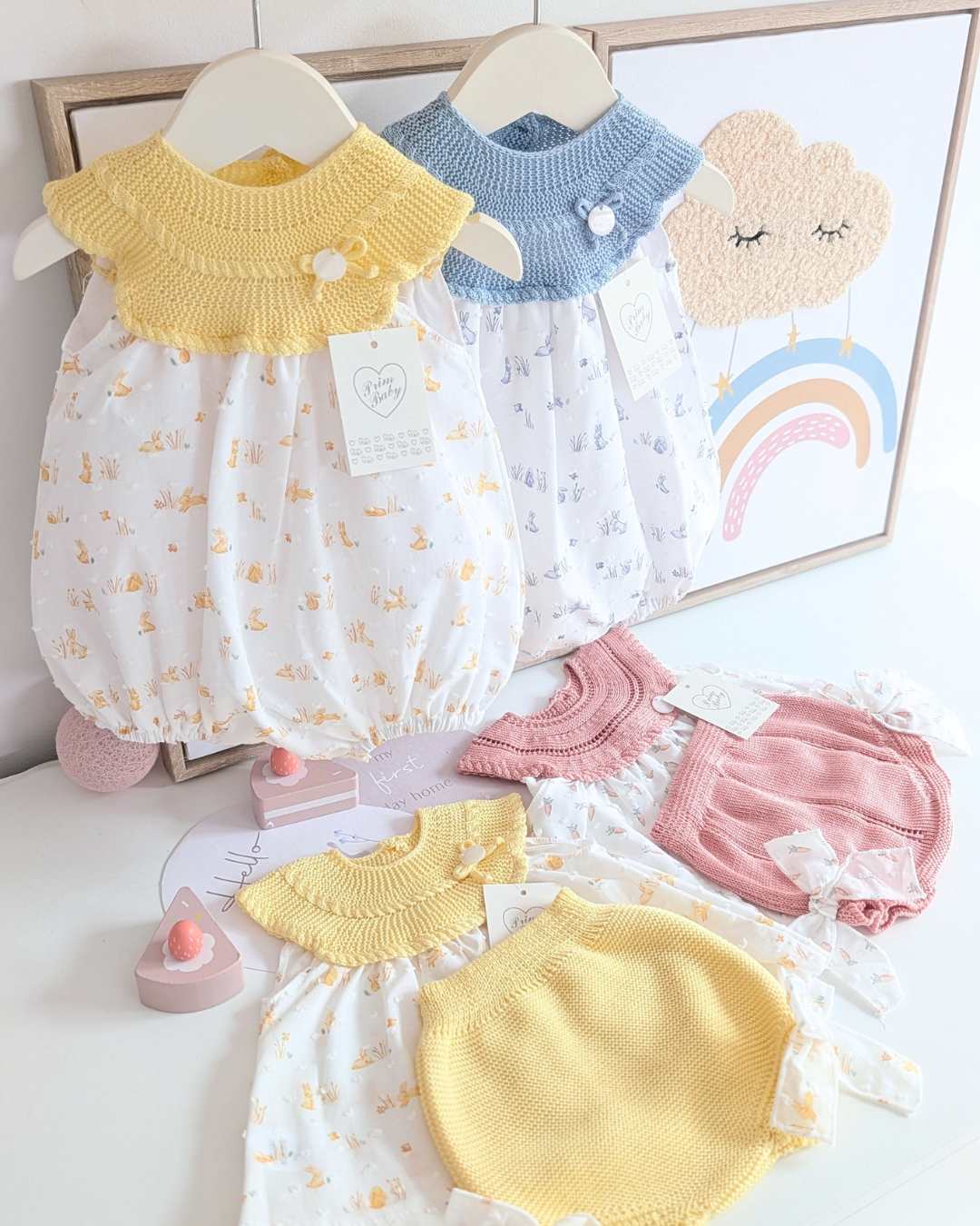 Pelele Conejitos Azul Inglés - Primbaby