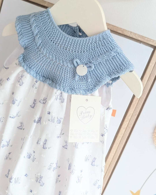 Pelele Conejitos Azul Inglés - Primbaby