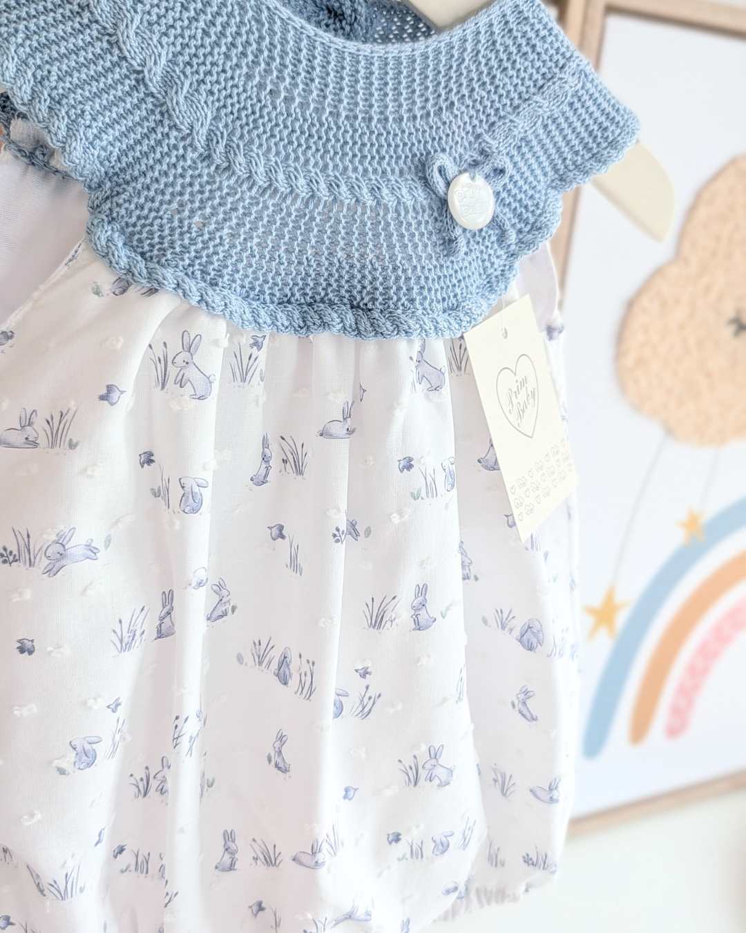 Pelele Conejitos Azul Inglés - Primbaby
