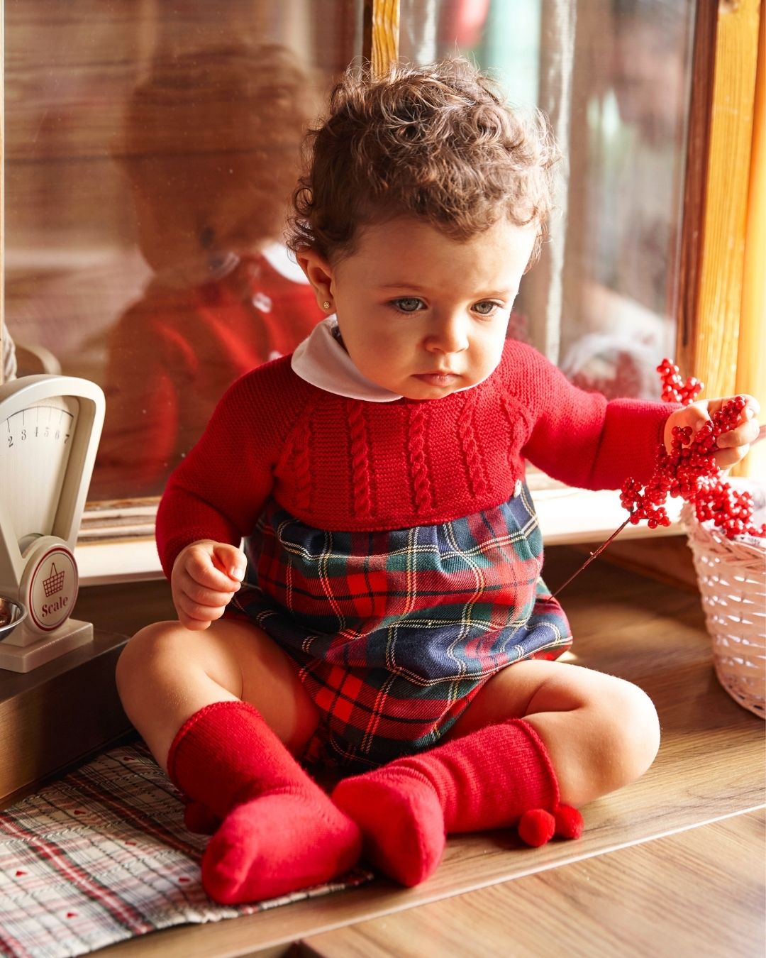 Pelele Cuadros Rojo - Colección Baya Juliana