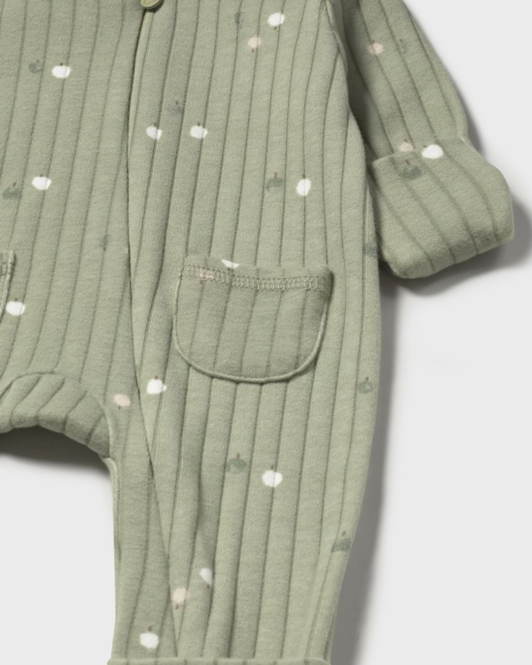 Pelele Largo con Cremallera Bebe Verde Salvia 27300 - Mayoral