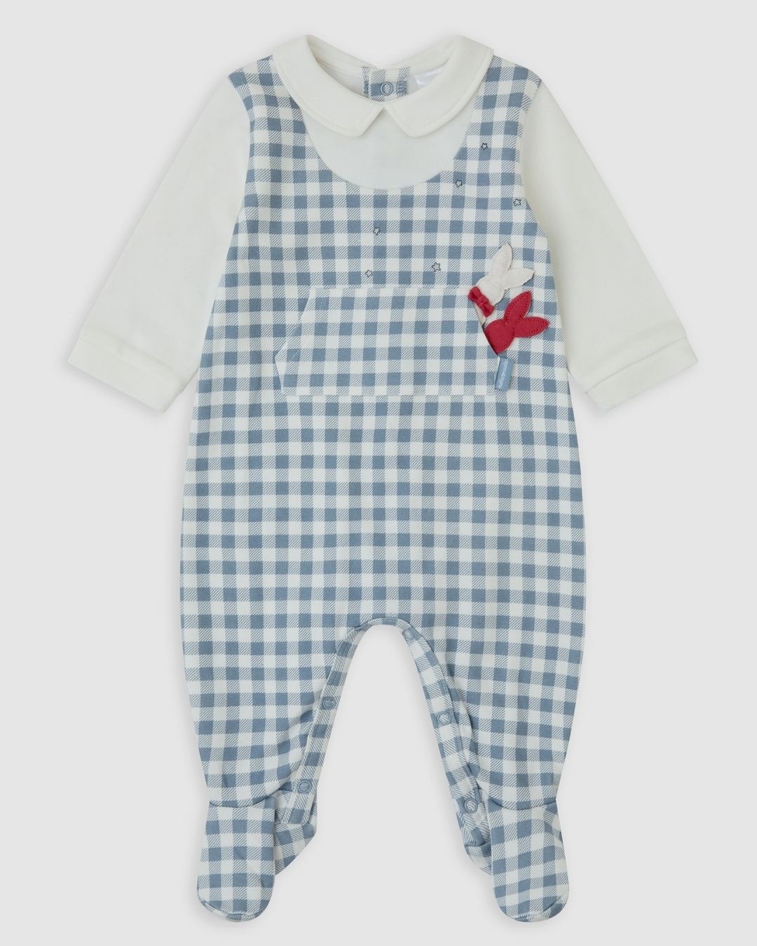 Pelele Peto Cuadros Indigo - Tutto Piccolo