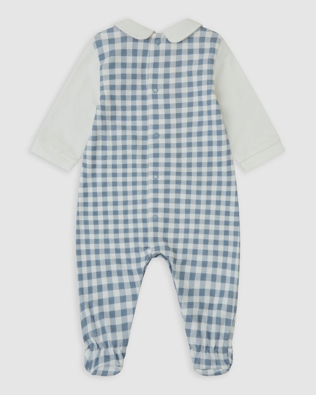 Pelele Peto Cuadros Indigo - Tutto Piccolo