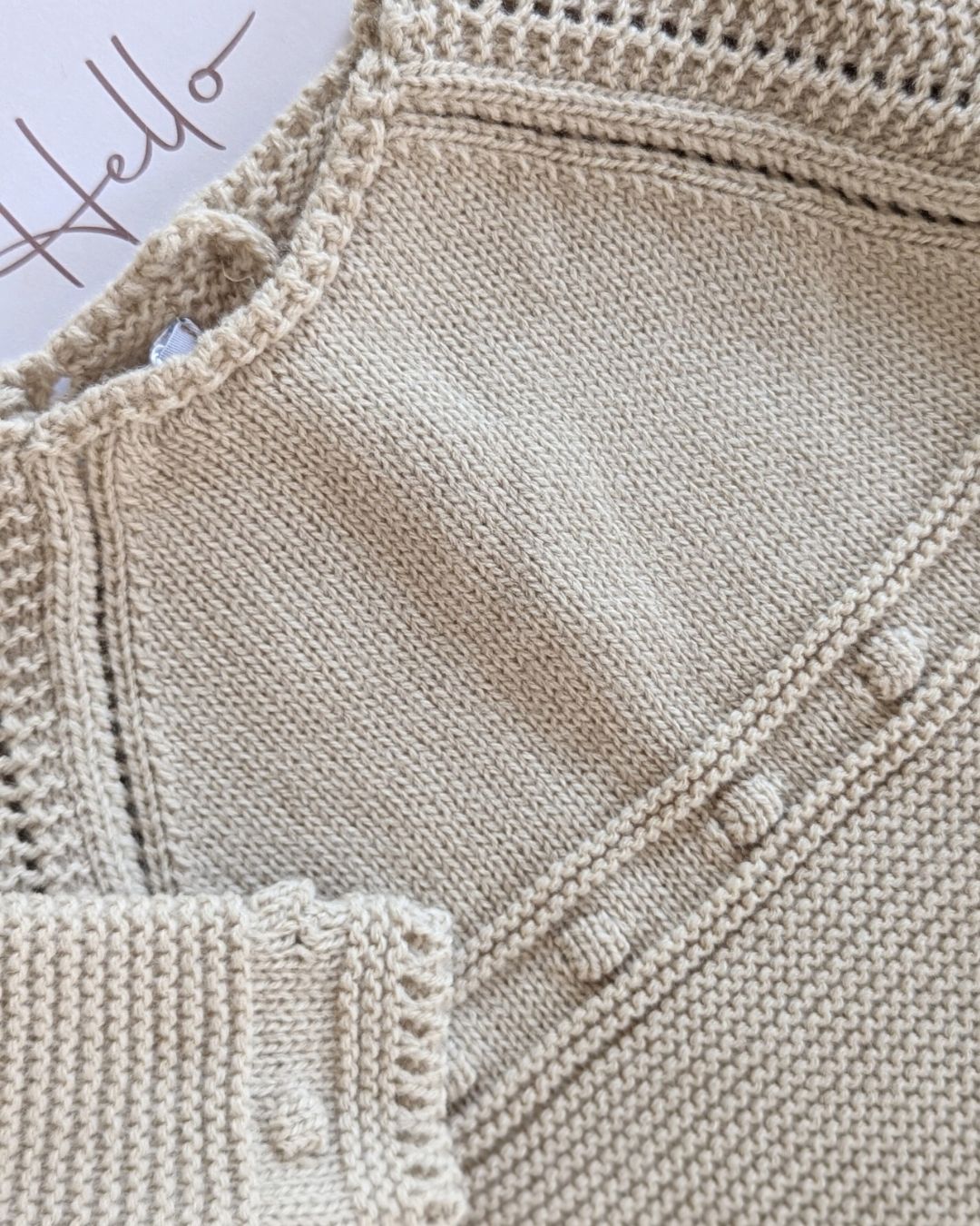 Pelele Punto Con Capota Arena - Micolino