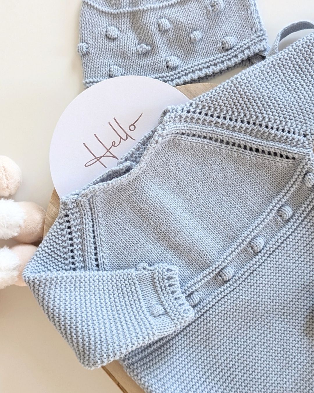 Pelele Punto Con Capota Celeste Cielo - Micolino