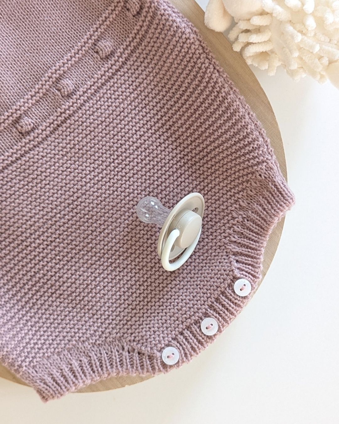 Pelele Punto Con Capota Maquillaje / Piedra del Sol - Micolino