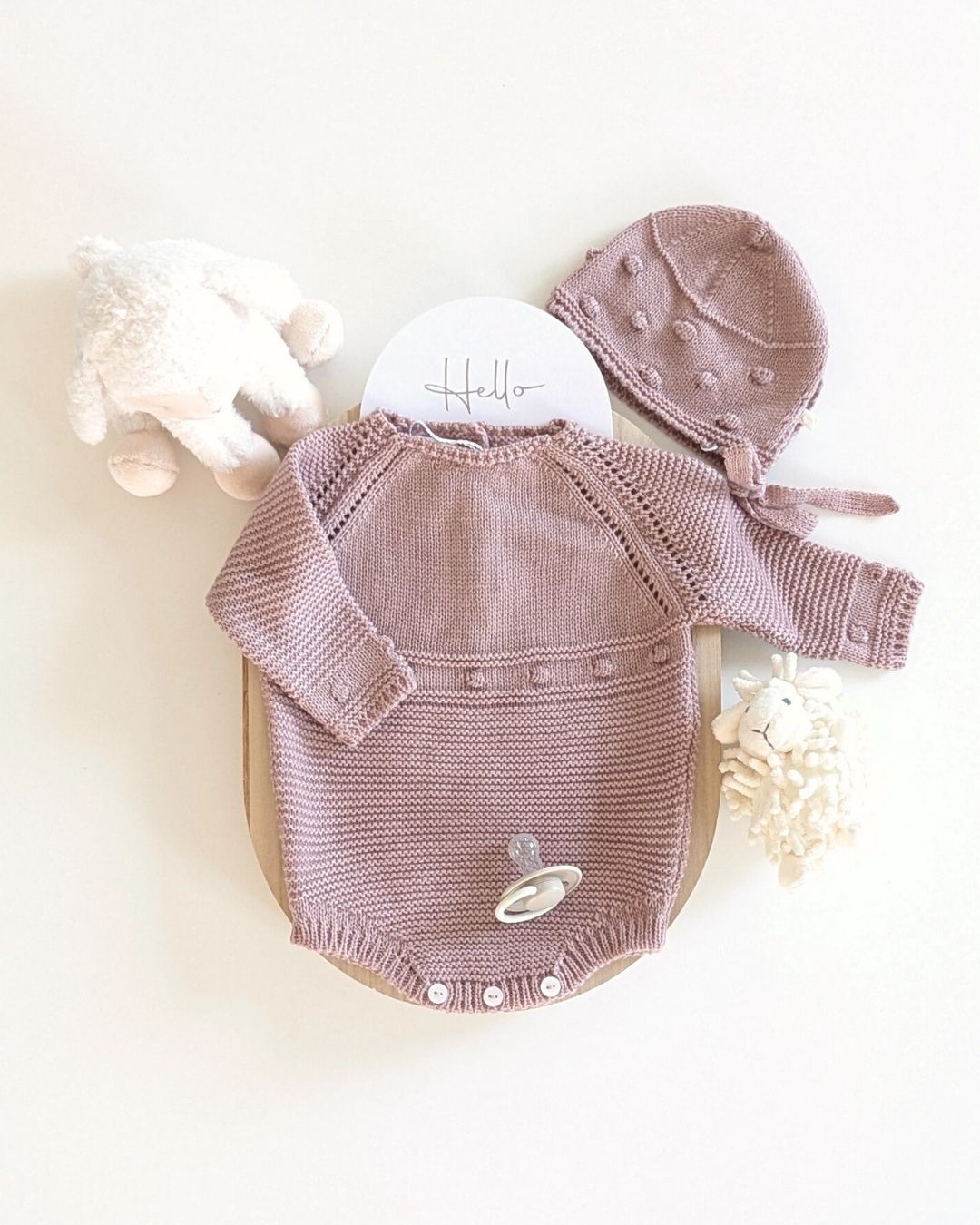 Pelele Punto Con Capota Maquillaje / Piedra del Sol - Micolino