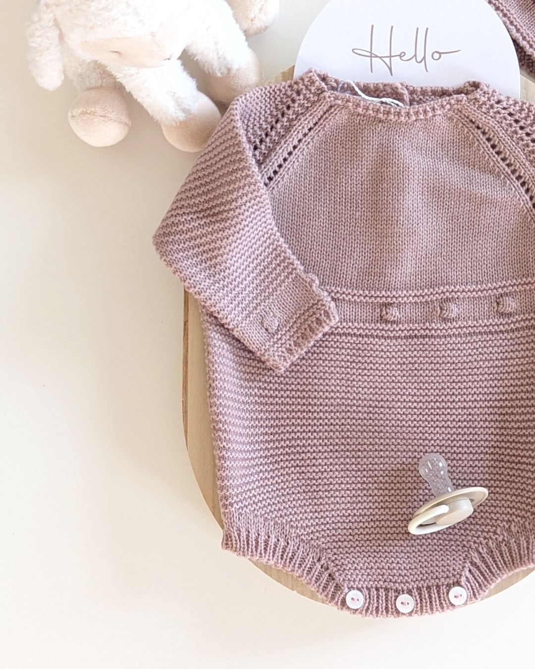 Pelele Punto Con Capota Maquillaje / Piedra del Sol - Micolino