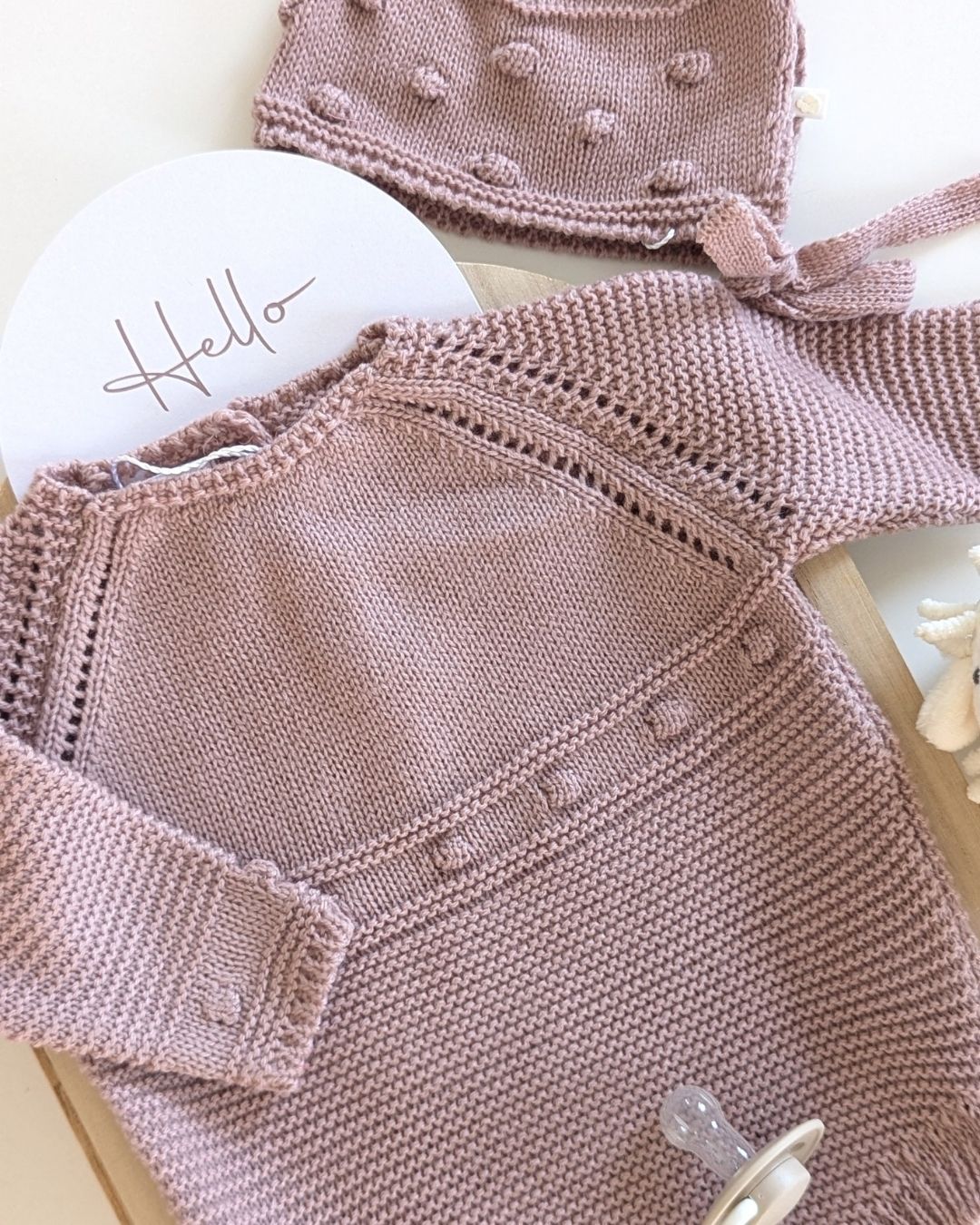 Pelele Punto Con Capota Maquillaje / Piedra del Sol - Micolino