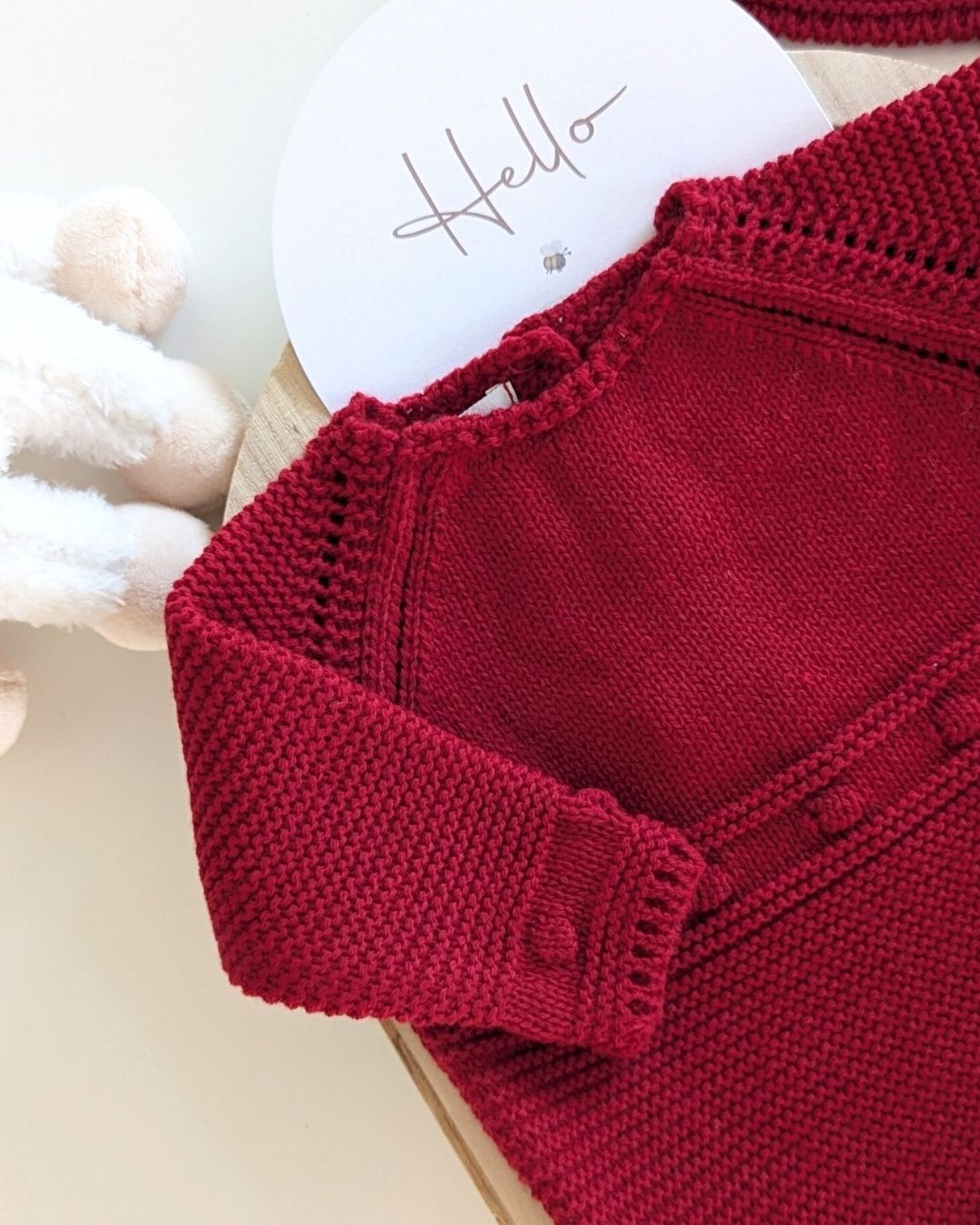 Pelele Punto Con Capota Rojo - Micolino