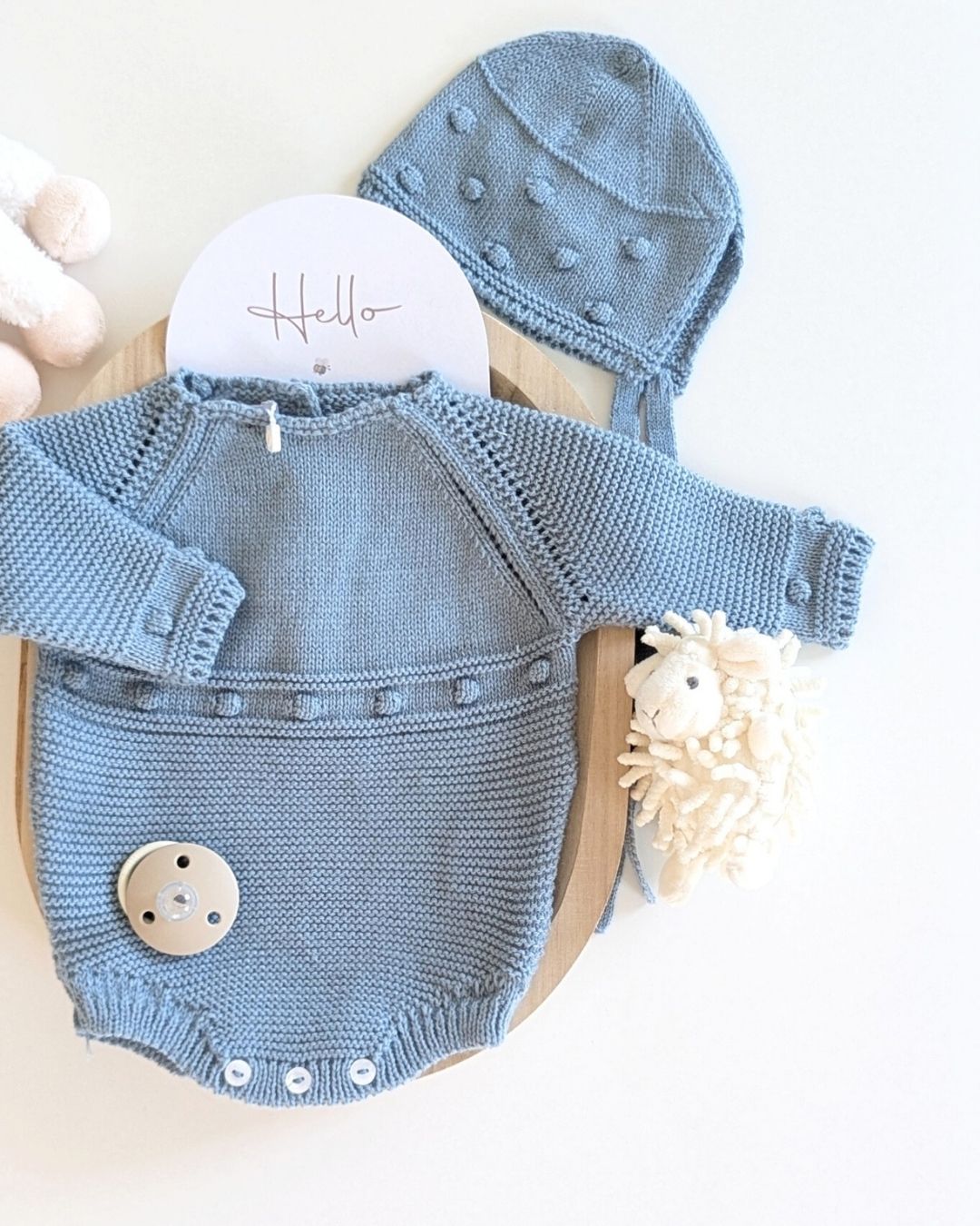 Pelele Punto Con Capota Turquesa - Micolino