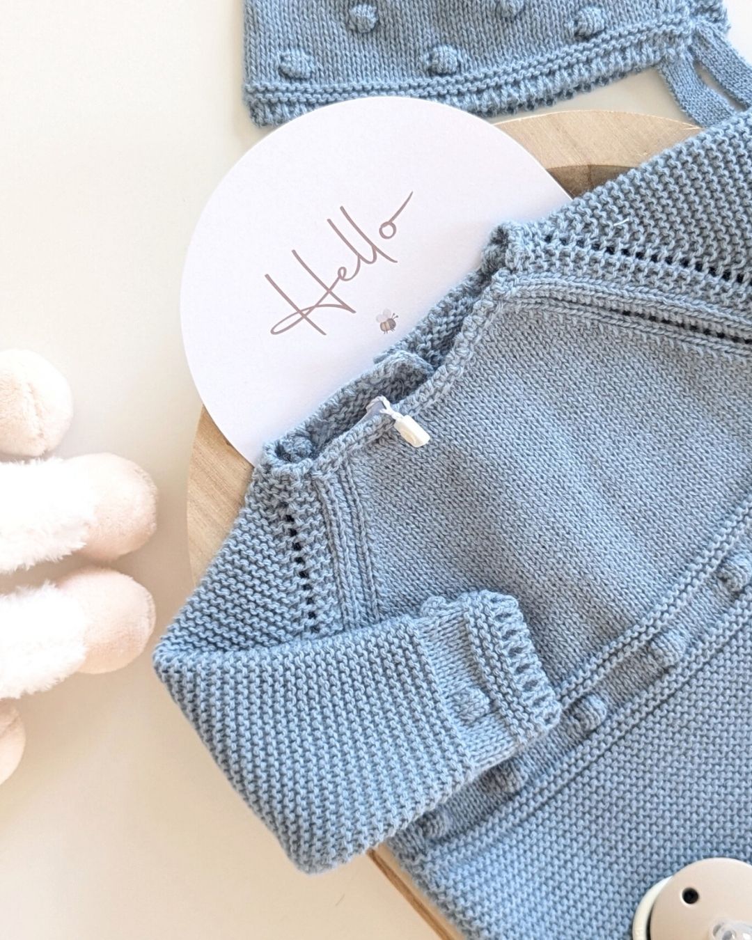 Pelele Punto Con Capota Turquesa - Micolino