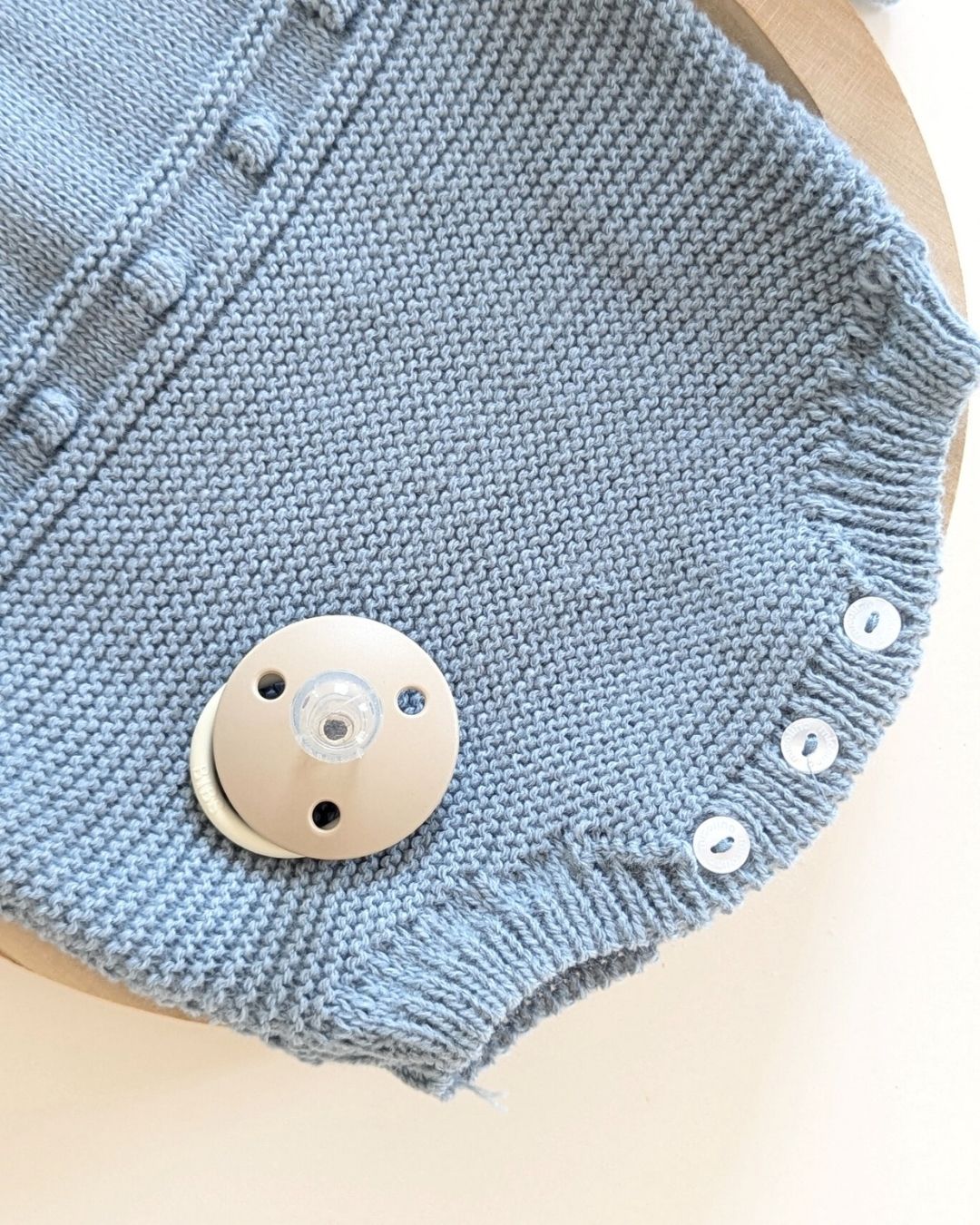 Pelele Punto Con Capota Turquesa - Micolino