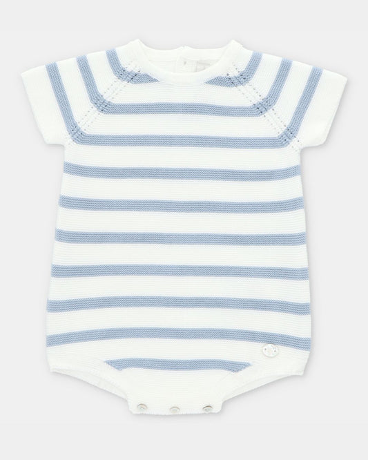 Pelele Punto Rayas SURREY Azul Empolvado - Martín Aranda