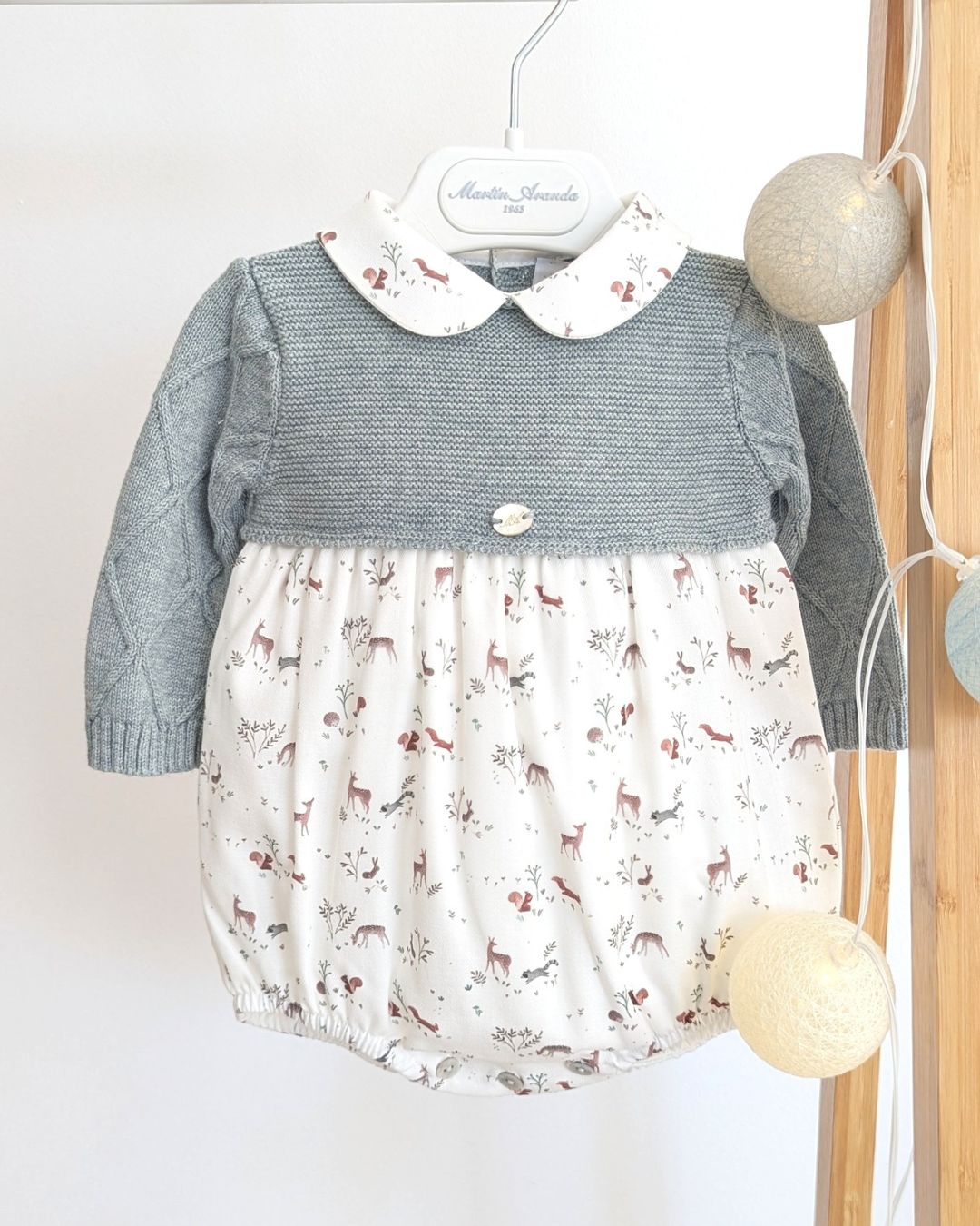 Pelele Punto Tela York Verde Claro - Martin Aranda