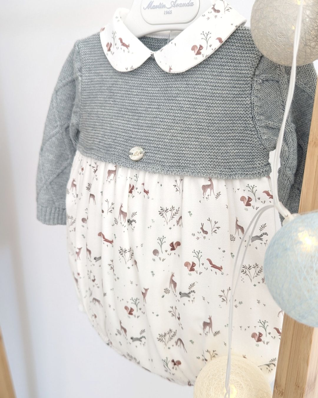 Pelele Punto Tela York Verde Claro - Martin Aranda