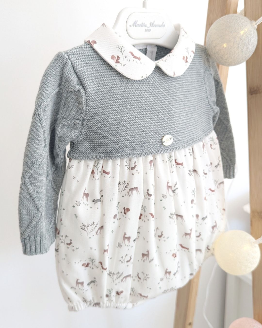 Pelele Punto Tela York Verde Claro - Martin Aranda