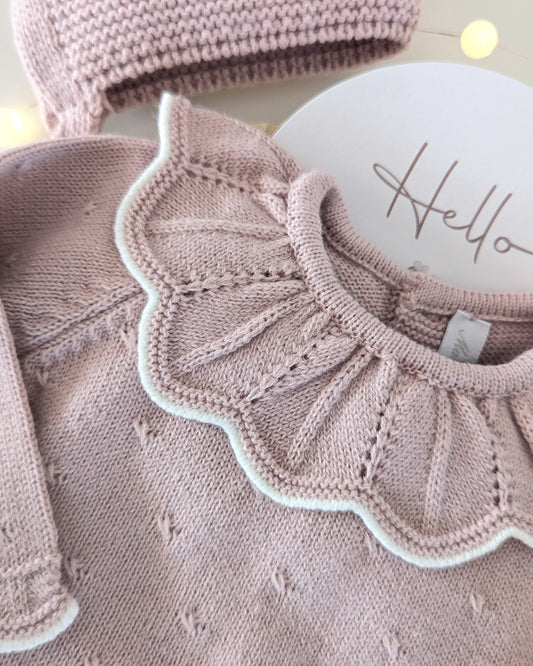 Pelele Punto con Capota Niña Liverpool Rosa Palo -  Martin Aranda