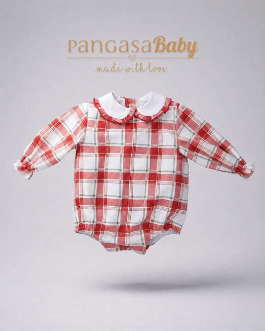 Pelele Tela Cherry Granate - Cherry Collection Pangasa Baby