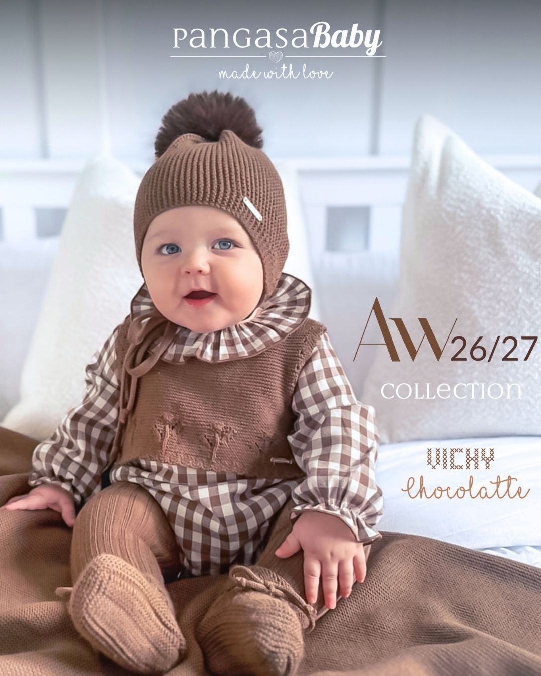 Pelele Tela Cuadros - Chocolatte Collection Pangasa Baby