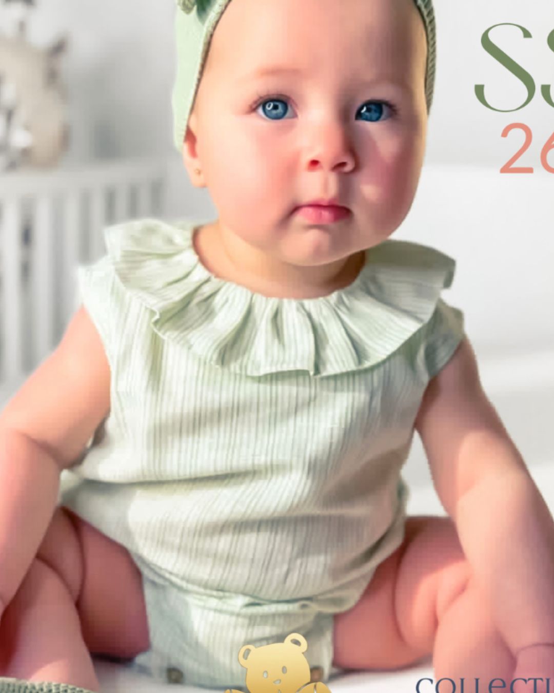 Pelele Tela Rayas Verde Hoja - Pangasa Baby