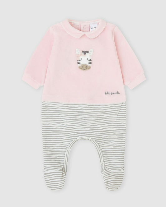 Pelele Tundosado Zebra Pétalo - Tutto Piccolo