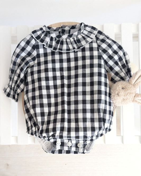 Pelele Vichy Negro 27124