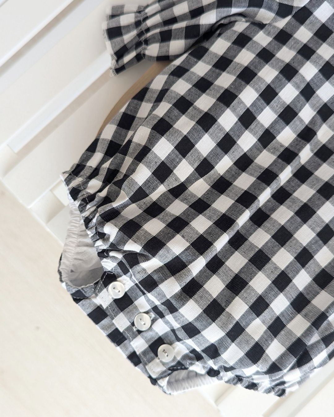 Pelele Vichy Negro 27124