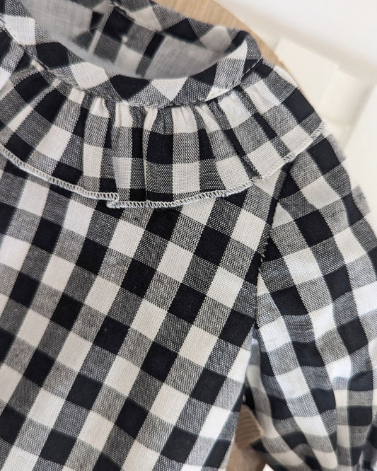 Pelele Vichy Negro 27124