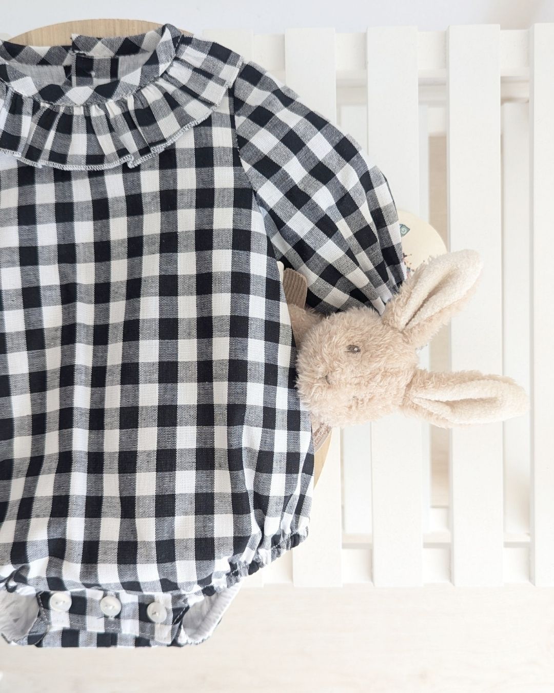 Pelele Vichy Negro 27124