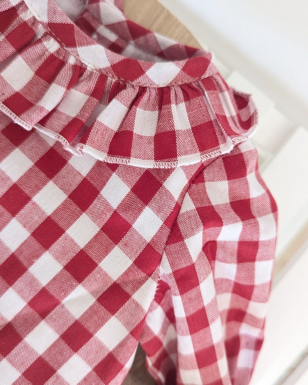 Pelele Vichy Rojo 27124