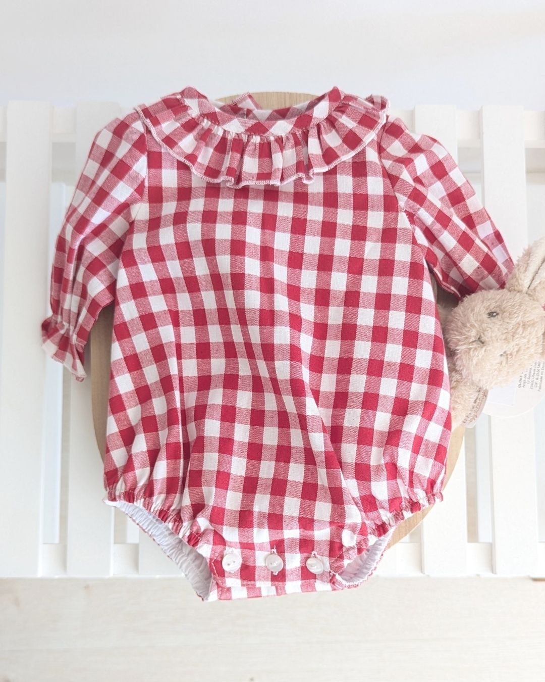 Pelele Vichy Rojo 27124