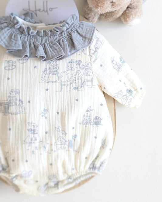 Pelele Bebe Celeste Familia Paola - Micolino 