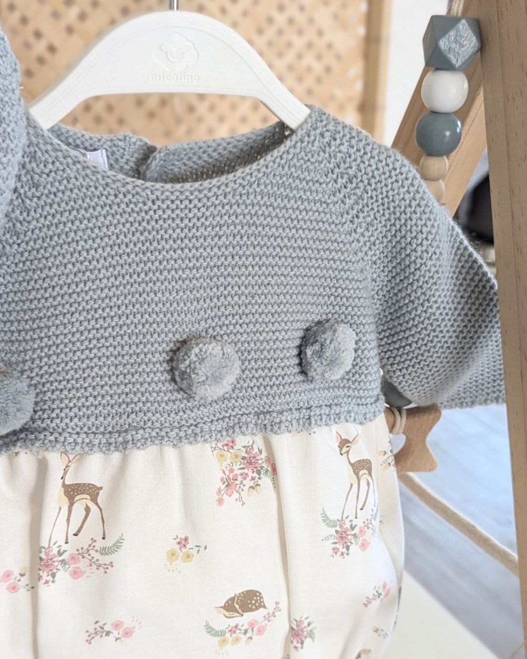 Pelele Con Capota De Punto Familia Beatrice - Micolino