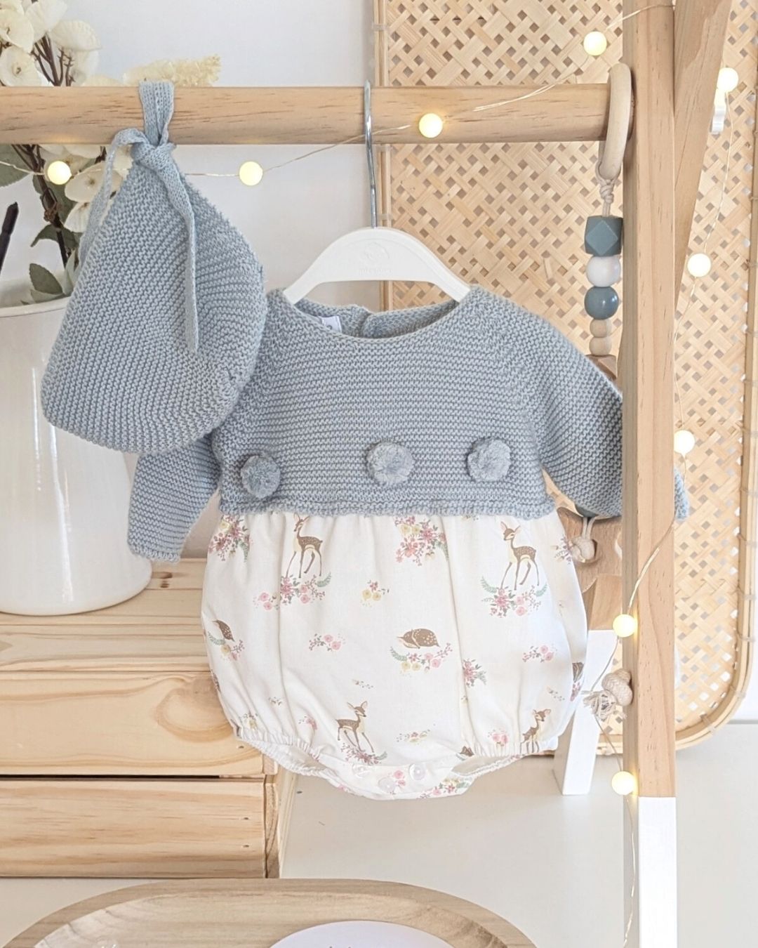 Pelele Con Capota De Punto Familia Beatrice - Micolino