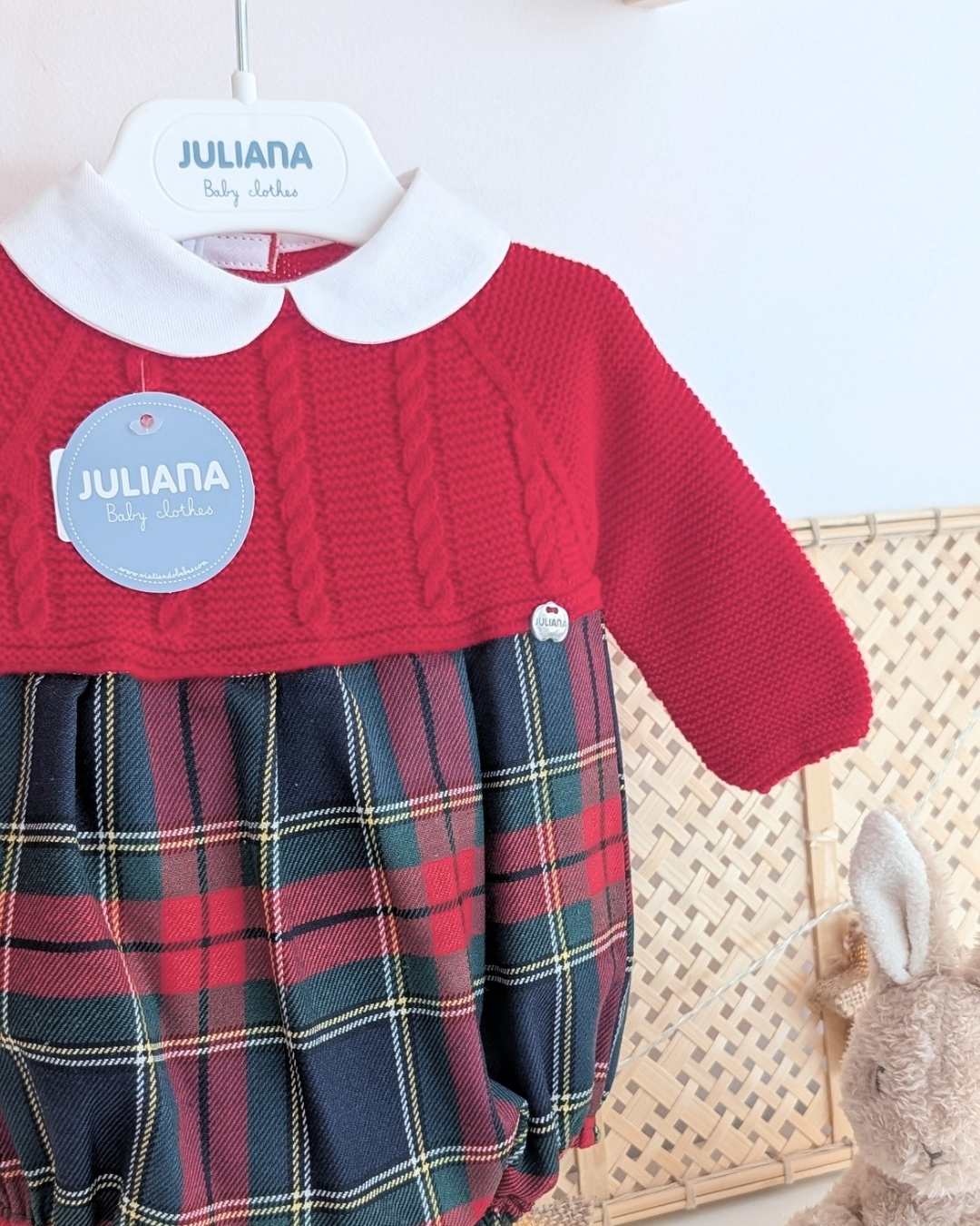 Pelele Cuadros Rojo - Colección Baya Juliana