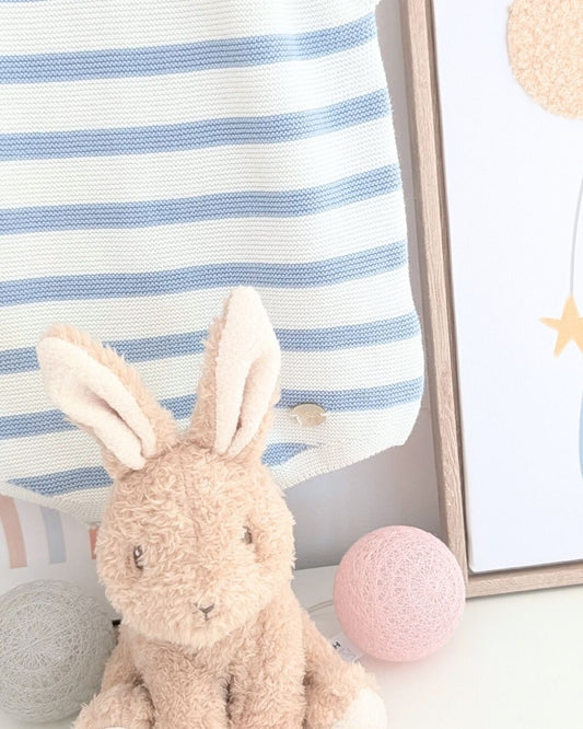 Pelele Punto Rayas SURREY Azul Empolvado - Martín Aranda