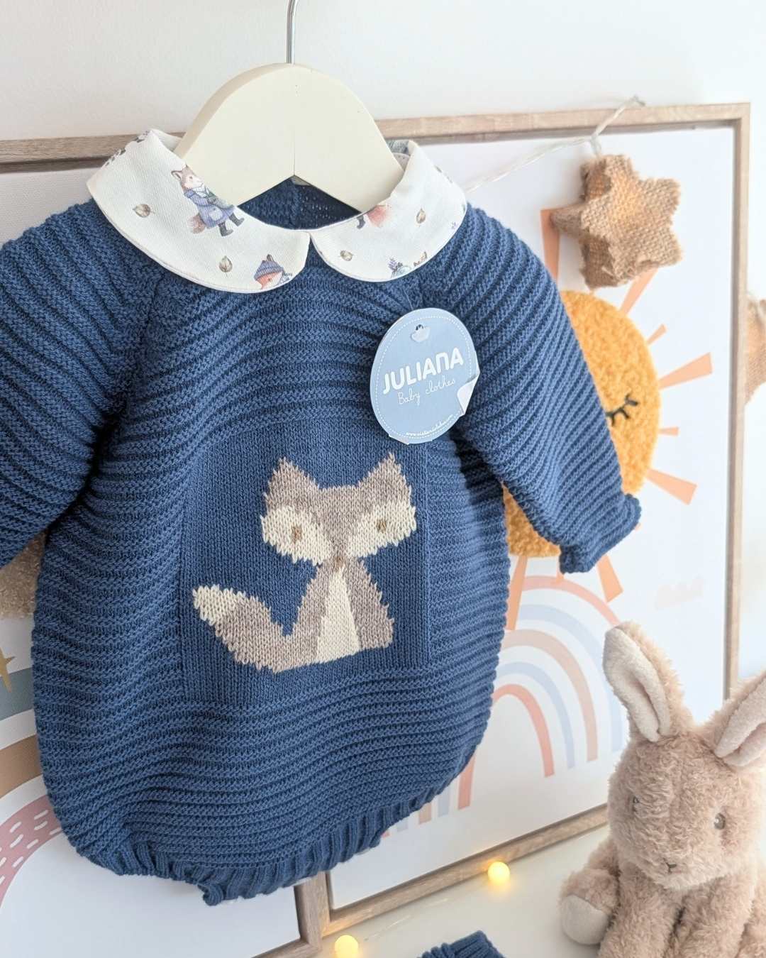 Pelele Punto Zorrito Azul Azafata - Colección Sigilo Juliana