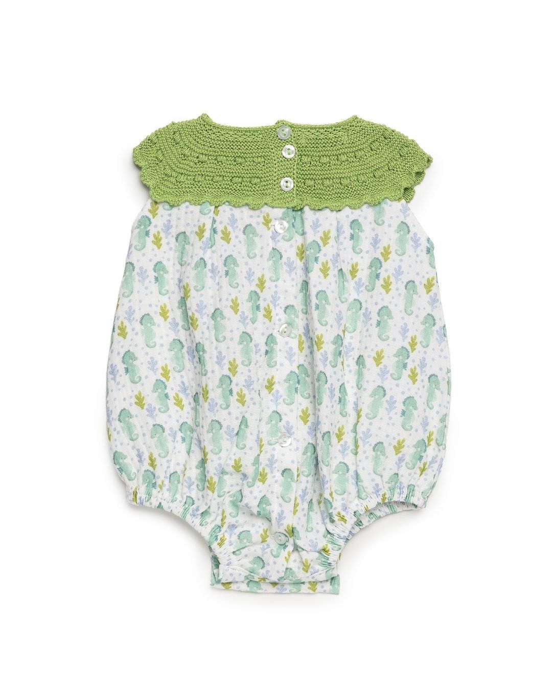 Pelele bebé Caballitos Verde Lima 🍋‍🟩 Colección Lima - Juliana