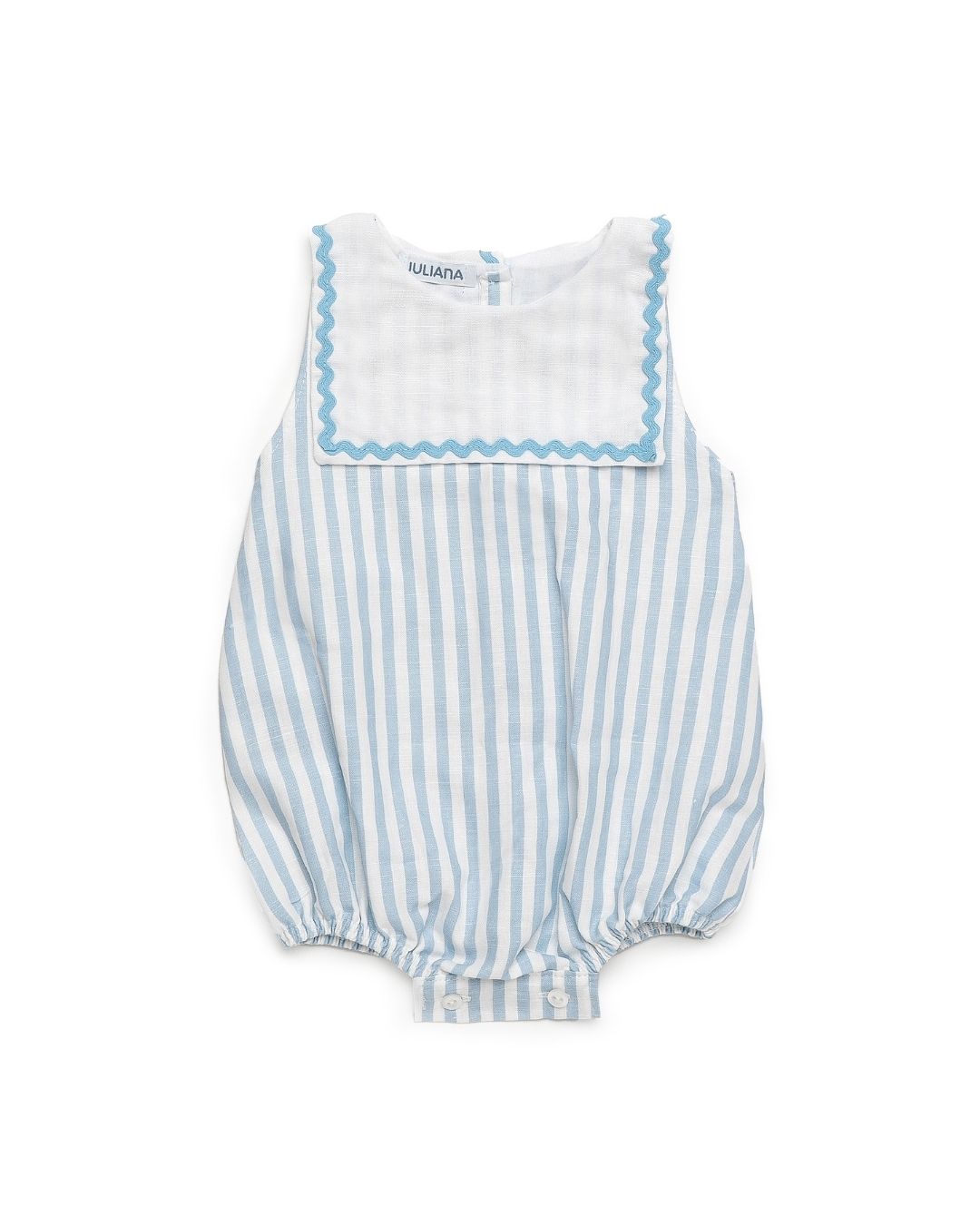 Pelele bebé Rayas Cielo 🍋 Colección Limonada - Juliana