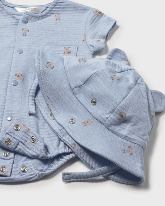 Pelele y Gorro Perritos Cielo 1606-095 - Mayoral