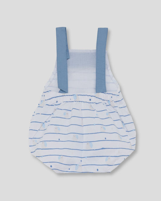 Peto Bebé Rayas Caracoles Azul - Street Monkey
