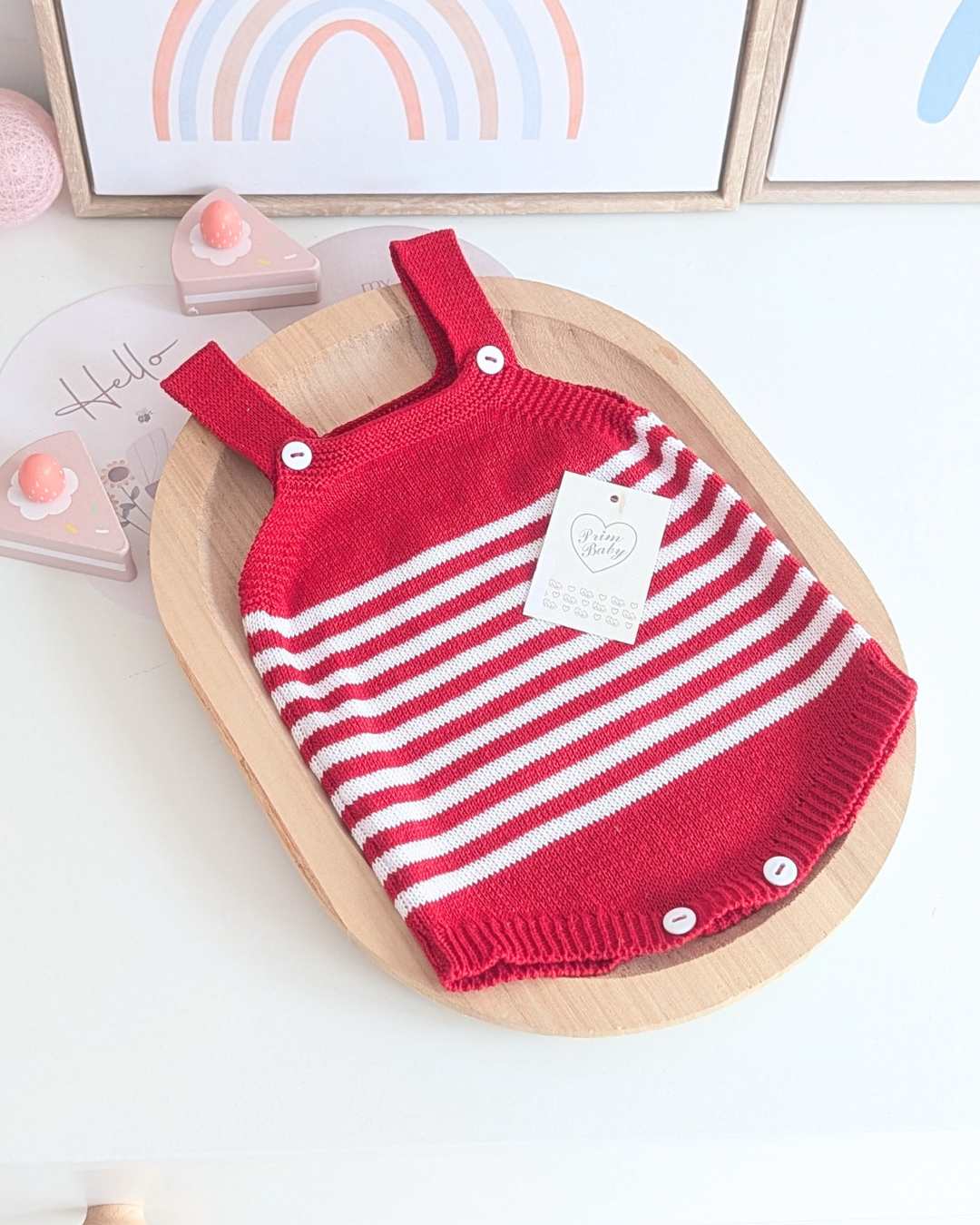 Peto Bebé Rayas Rojo - Primbaby